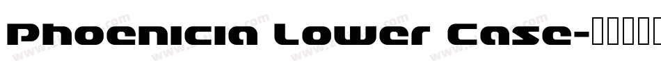 Phoenicia Lower Case字体转换